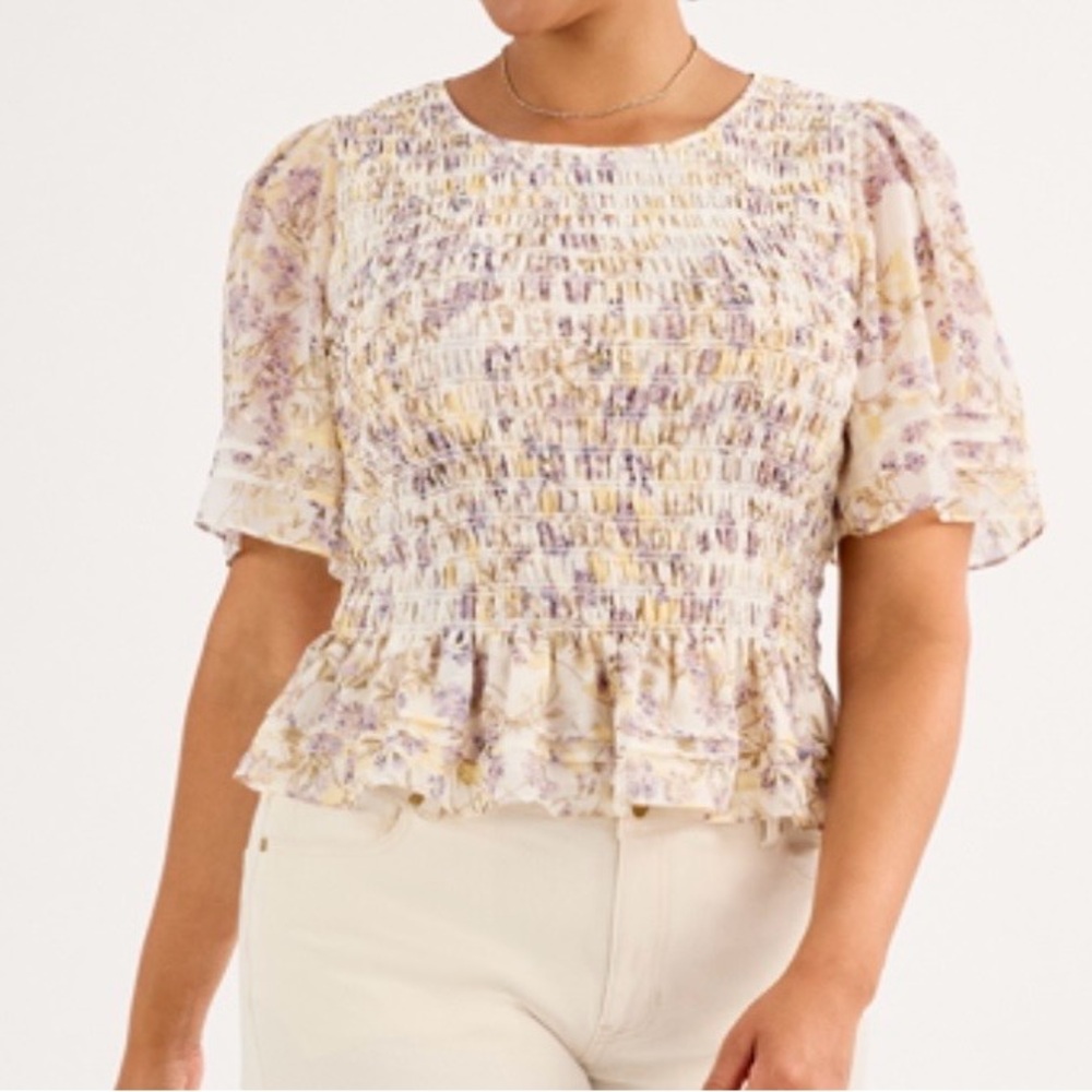 Cabi Angel Top #6714 Floral Pattern Medium NWT - Picture 2 of 7